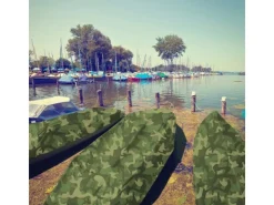 Bauzubehör*Karat Abdeckplane Wasserdichte Plane mit Ösen 100 g/m² Camouflage 3 x 5 m