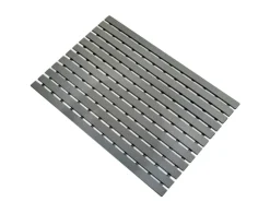 Drainage*Karat Antibakterielle Fußmatte mit Drainagefunktion nach Maß 43 x 200 cm Schwarz