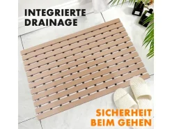 Drainage*Karat Antibakterielle Fußmatte mit Drainagefunktion nach Maß 43 x 50 cm Beige