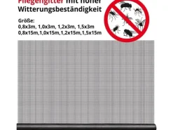 Karat Zubehör Für Türen^Fliegengitter für Fenster und Türen Zuschneidbar Reißfest 1,2 x 15 m