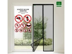 Terrassentüren|Zubehör Für Türen*Karat Fliegengitter Johnny Gestreift Klebemontage Klettverschluss 90 x 220 cm