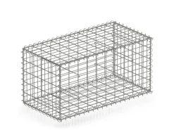 Armierung*Karat Gabionenkorb Lenox Steinkorb Zaun Sichtschutz Verzinkt 100 x 50 x 50 cm