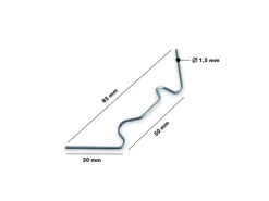 Bedachungen*Karat Gewächshausklammern 8,5 x 3 cm Montageklammern Klammern für Doppelstegplatten Gartenbau 20 Stück