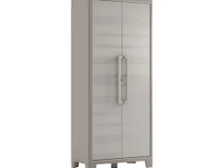 KIS Möbelbauplatten^Kunststoffschrank Gulliver Sandbeige 80 x 44 x 182 cm 4 Böden