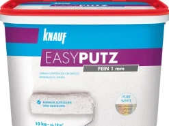 Knauf Mörtel|Putze^Easy Putz Schneeweiß Matt Fein 1 mm Körnung 10 kg