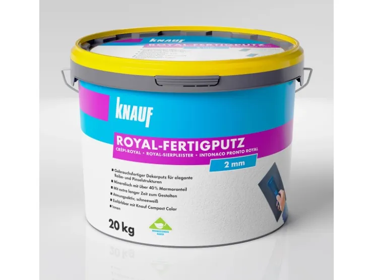 Knauf Mörtel|Putze^Royal Fertigputz Reibeputz 2 mm Körnung 20 kg