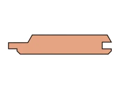 Profilholz^Kombiprofil Douglasie Nut und Feder 19 mm x 116 mm x 3000 mm