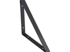 Möbelbauplatten^Konsole Triangel 27,2 cm x 27,2 cm Schwarz Matt