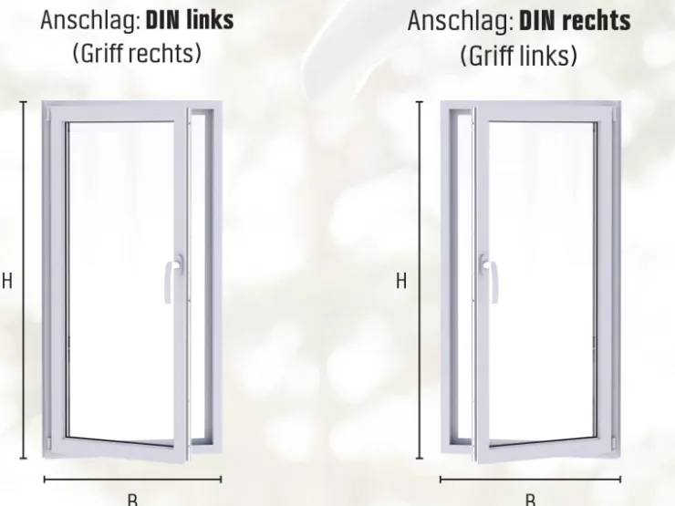 Armierung|Kunststofffenster* Kunststoff-Fenster 2-Fach Verglasung Weiß BxH 95 cm x 120 cm Anschlag Links