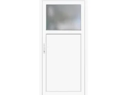 PANTO Nebeneingangstüren^Kunststoff-Nebeneingangstür K 504-88 Weiß 88 cm x 198 cm Anschlag Links