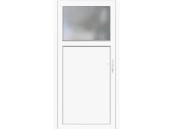 PANTO Nebeneingangstüren^Kunststoff-Nebeneingangstür K 504-88 Weiß 88 cm x 198 cm Anschlag Rechts