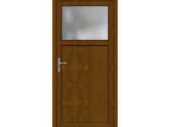 PANTO Nebeneingangstüren^Kunststoff-Nebeneingangstür K 501-88 Golden Oak 88 cm x 198 cm Anschlag Links