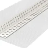 Armierung^Laier PVC-Eckwinkel Weiß mit Gewebe 8 cm x 12 cm x 250 cm