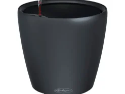 Drainage*Lechuza ® Pflanzgefäß Classico Color Ls 28 Ø 28 cm Schiefergrau