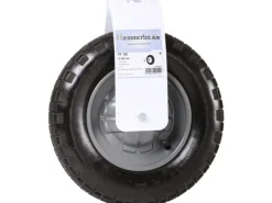 Haemmerlin Baugeräte^Luftrad für Schubkarre 380 mm Gleitlager mit Achse