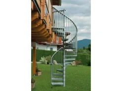 Außentreppen^Minka Spindeltreppe Rondo Zink Plus Geschosshöhe bis 300 cm
