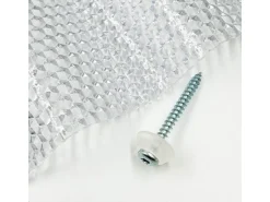 MK PC DIAMONDS Bedachungen^Verzinkte Schrauben M5 x 50 mm Für Holz Mit er Dichtscheibe 50 Stück Transparent