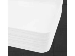 Abläufe*ML-Design Waschbecken Keramik Weiß Glänzend 68x38x12 cm Eckig Aufsatzwaschbecken