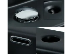 Abläufe*ML-Design Waschbecken Keramik in Schwarz Matt 510x360x130mm inkl Ablaufgarnitur