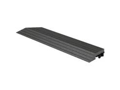 Drainage*ML-Design WPC Abschlussleiste Ecke Links für WPC-Fliesen Anthrazit
