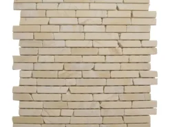 Mosaikfliesen|Verlegeplatten* Mosaikmatte Naturstein Yellow Sun Brick 30 cm x 30 cm