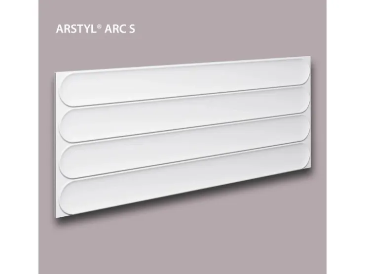 Akustikpaneele|Zubehör Für Paneele* NOEL & MARQUET NMC ARC S ARSTYL Wandpaneel Wandvertäfelung Akustikpaneel 0,36 m2 95 cm x 1,45 cm x 38 cm Weiß