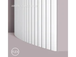 Akustikpaneele|Zubehör Für Paneele^NOEL & MARQUET NMC CANELÉ S FLEX ARSTYL Flexibles Wandpaneel Akustikpaneel 2 m 200 cm x 1,45 cm x 30 cm Weiß