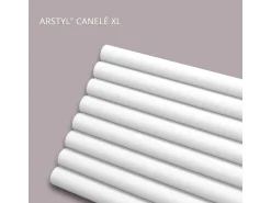 Akustikpaneele|Zubehör Für Paneele* NOEL & MARQUET NMC CANELÉ XL ARSTYL 3D Wandpaneel Akustikpaneel Stuckleiste 2 m 200 cm x 2,4 cm x 30 cm Weiß