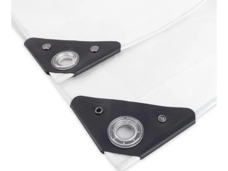 Noor Bauzubehör^Abdeckplane Super 200 g/m² Gewebeplane 3 m x 5 m Weiß