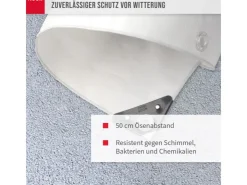 Noor Bauzubehör^Abdeckplane Super 200 g/m² Gewebeplane 3 m x 5 m Weiß