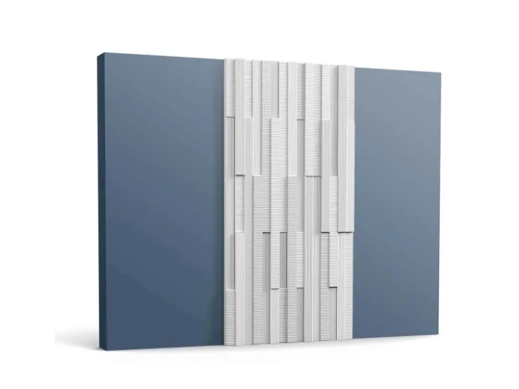 Akustikpaneele|Zubehör Für Paneele* ORAC DECOR W216 3D Wandpaneel Wandvertäfelung Akustikpaneel Stuckleiste 2 m 200 cm x 1,6 cm x 25 cm Weiß