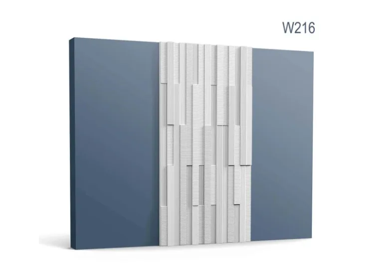 Akustikpaneele|Zubehör Für Paneele* ORAC DECOR W216 3D Wandpaneel Wandvertäfelung Akustikpaneel Stuckleiste 2 m 200 cm x 1,6 cm x 25 cm Weiß