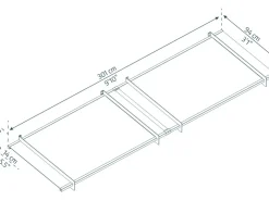 Vordächer* Palram - Canopia Vordach Nancy 14 cm x 301 cm x 94 Klar Anthrazit
