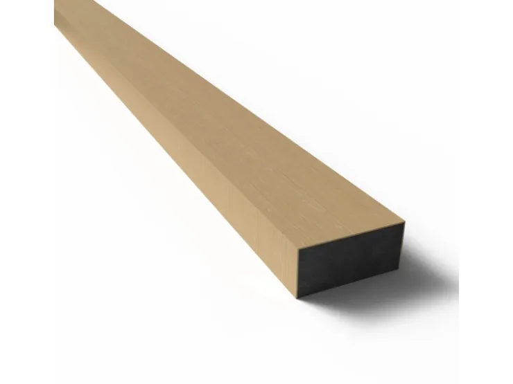 Akustikpaneele|Zubehör Für Paneele*Denpanels Paneel-Abschlussleiste Eiche MDF Schwarz 6,5 cm x 240 cm Eiche Schwarz