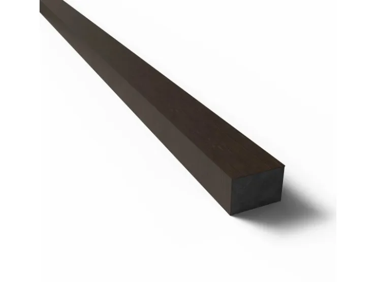 Denpanels Zubehör Für Paneele^Paneel-Abschlussleiste Geräucherte Eiche MDF Schwarz 2,7 cm x 240 cm