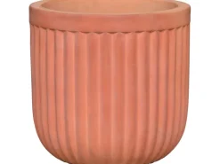 Drainage^Pflanztopf Natur Strukturiert 28 cm x 28 cm x 27 cm Terrakotta