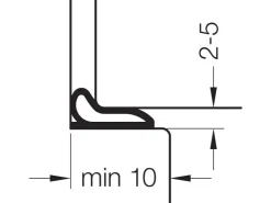 Türdichtungen|Fensterdichtungen* Primo selbstklebende Universaldichtung Densa 25 2-5 mm x 6 m Beige