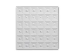 Akustikpaneele|Zubehör Für Paneele* PROFHOME 159817 3D Wandpaneel Wandvertäfelung Akustikpaneel 0,25 m2 50 cm x 2 cm x 50 cm Weiß