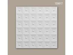 Akustikpaneele|Zubehör Für Paneele* PROFHOME 159817 3D Wandpaneel Wandvertäfelung Akustikpaneel 0,25 m2 50 cm x 2 cm x 50 cm Weiß