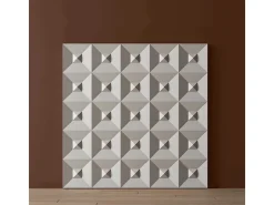 Akustikpaneele|Zubehör Für Paneele* PROFHOME 159817 3D Wandpaneel Wandvertäfelung Akustikpaneel 0,25 m2 50 cm x 2 cm x 50 cm Weiß