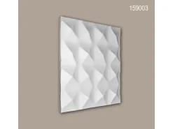 Akustikpaneele|Zubehör Für Paneele^PROFHOME 159003 3D Wandpaneel Wandvertäfelung Akustikpaneel 0,36 m2 60 cm x 3 cm x 60 cm Weiß