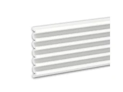Akustikpaneele|Zubehör Für Paneele^PROFHOME 659804 3D Wandpaneel Wandvertäfelung Akustikpaneel Stuckleiste 2 m 200 cm x 3 cm x 24 cm Weiß
