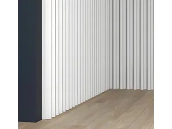 Akustikpaneele|Zubehör Für Paneele^PROFHOME 659804 3D Wandpaneel Wandvertäfelung Akustikpaneel Stuckleiste 2 m 200 cm x 3 cm x 24 cm Weiß