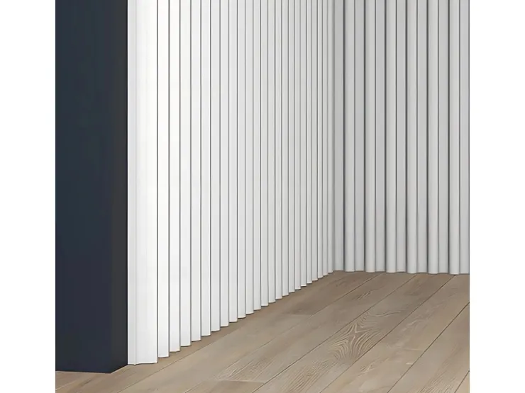 Akustikpaneele|Zubehör Für Paneele^PROFHOME 659804 3D Wandpaneel Wandvertäfelung Akustikpaneel Stuckleiste 2 m 200 cm x 3 cm x 24 cm Weiß