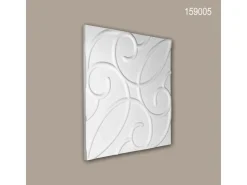 Akustikpaneele|Zubehör Für Paneele* PROFHOME 159005 3D Wandpaneel Wandvertäfelung Akustikpaneel 0,36 m2 60 cm x 2 cm x 60 cm Weiß