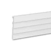 Akustikpaneele|Zubehör Für Paneele* PROFHOME 659805 3D Wandpaneel Wandvertäfelung Akustikpaneel 2 m 200 cm x 2,8 cm x 24 cm Weiß