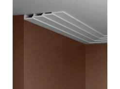 Akustikpaneele|Zubehör Für Paneele* PROFHOME 659805 3D Wandpaneel Wandvertäfelung Akustikpaneel 2 m 200 cm x 2,8 cm x 24 cm Weiß