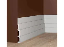 Akustikpaneele|Zubehör Für Paneele* PROFHOME 659805 3D Wandpaneel Wandvertäfelung Akustikpaneel 2 m 200 cm x 2,8 cm x 24 cm Weiß