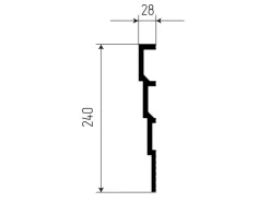 Akustikpaneele|Zubehör Für Paneele* PROFHOME 659805 3D Wandpaneel Wandvertäfelung Akustikpaneel 2 m 200 cm x 2,8 cm x 24 cm Weiß