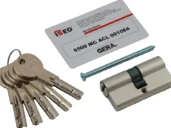 Wohnungseingangstüren*Iseo Profildoppelzylinder 6500 MC mit Gefahrenfunktion Magnetcodiert 45 mm / 45 mm